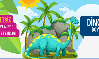 Ücretsiz - Dinozorlar Boyama Kitabı