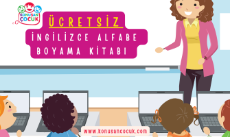 Ücretsiz - İngilizce Alfabe Boyama Kitabı