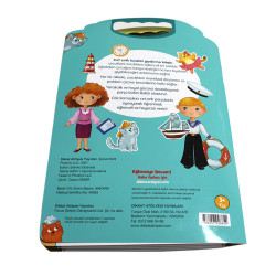 DİKKAT ATÖLYESİ 3 - 6 YAŞ  CIRT CIRTLI KIYAFETLER GİYDİRME - MESLEKLER