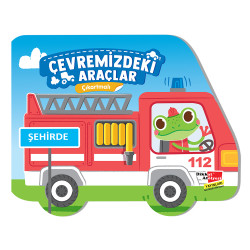 DİKKAT ATÖLYESİ 3-6 YAŞ ÇIKARTMALI ÇEVREMİZDEKİ ARAÇLAR-ŞEHİRDE